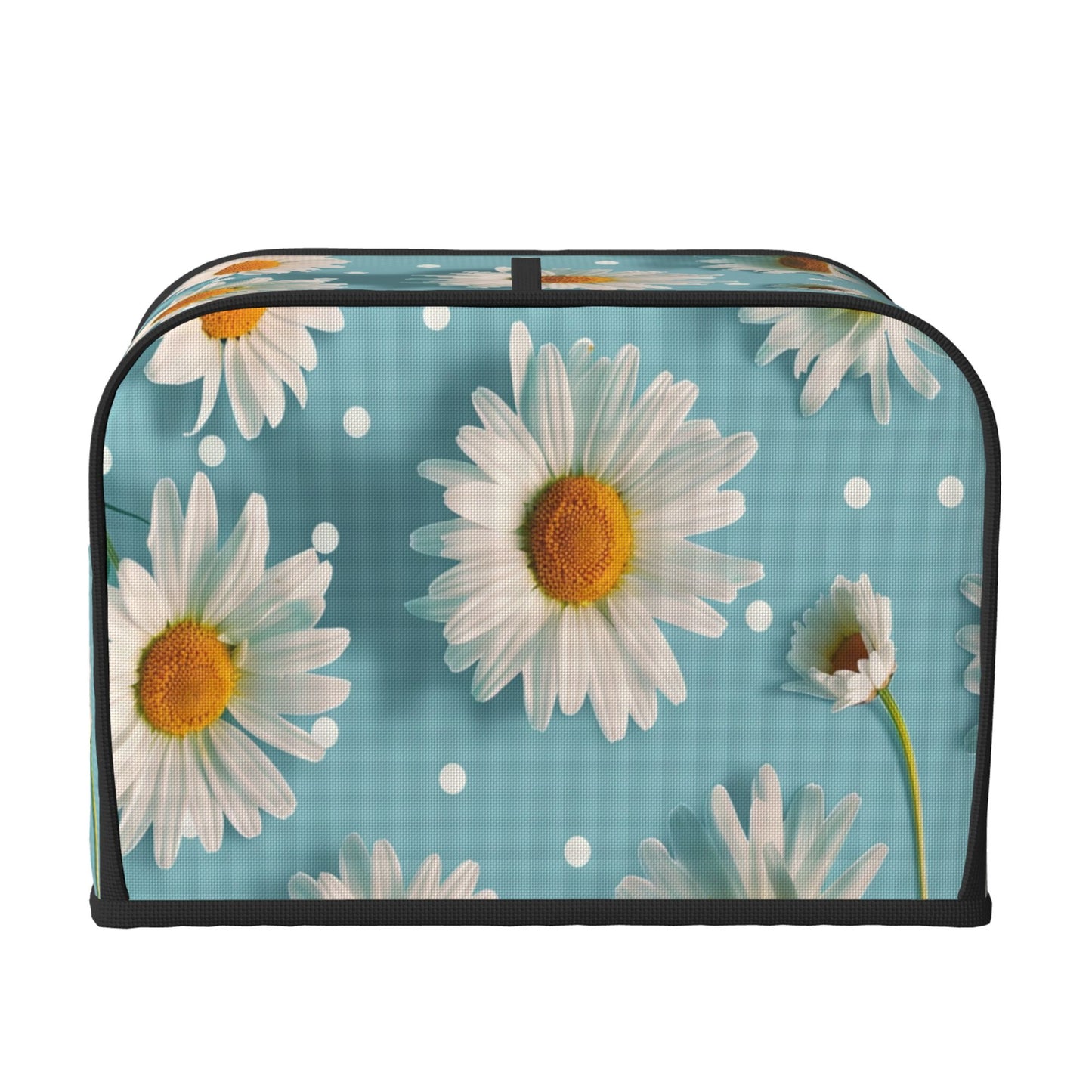 Floral Daisy Toaster Cover for 4-Slice Toaster – Dustproof, Waterproof Oxford Fabric Appliance Cover, Fresh Botanical Style for Kitchen
